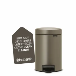 Brabantia Kosmetikeimer 3l grau^ Abfallsammler