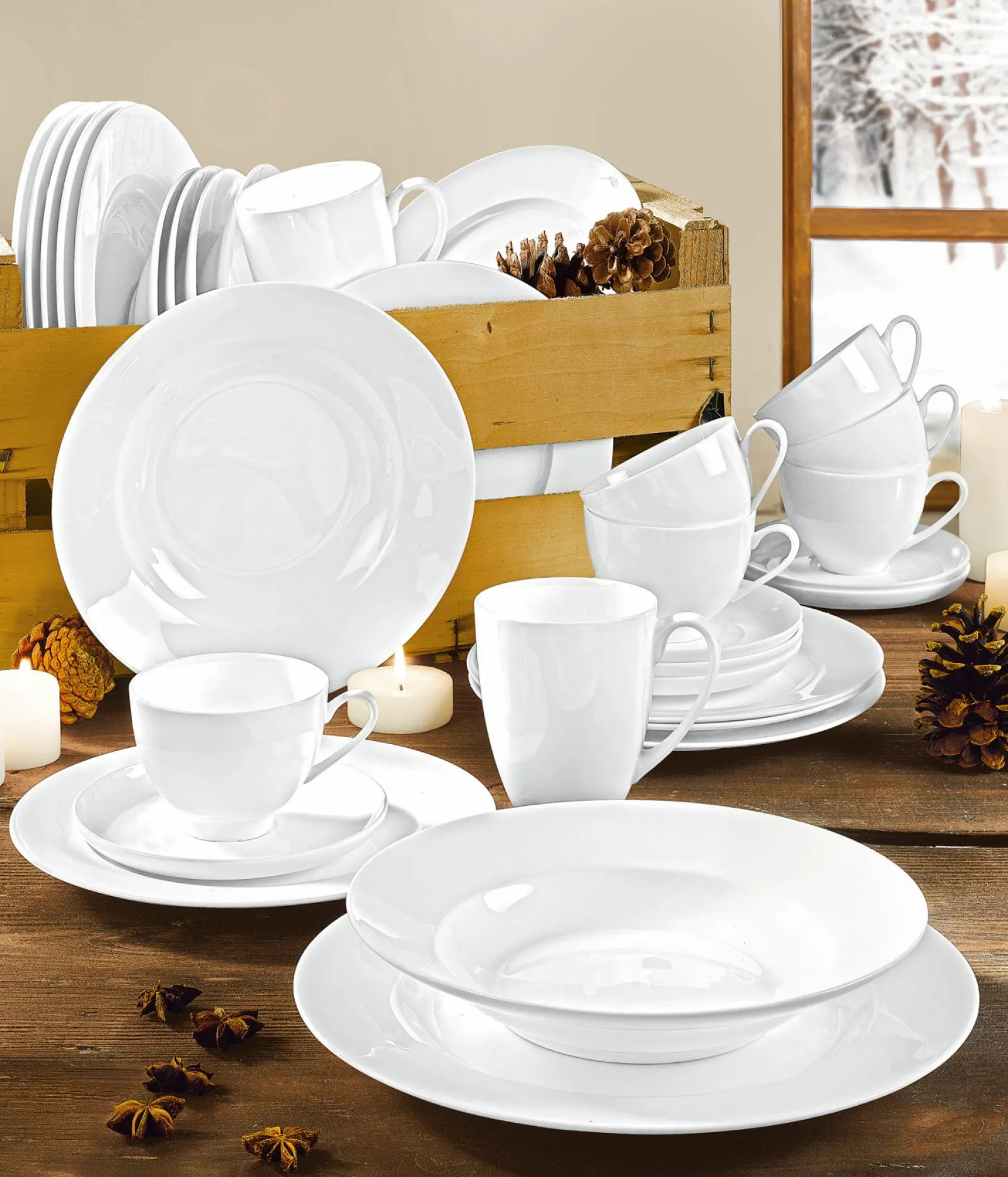 Tassen>casa NOVA Kaffeeuntere 14,5cm weiß
