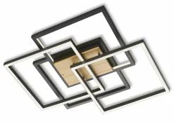 casa NOVA casa No LED-Deckenleuchte 1flg schwarz^ Deckenleuchten