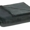 Wohndecken>casa NOVA Flanell-Decke grau
