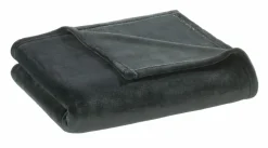 Wohndecken>casa NOVA Flanell-Decke grau