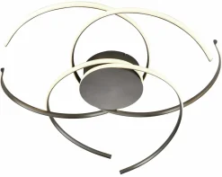 Deckenleuchten>casa NOVA LED-Deckenleuchte grau