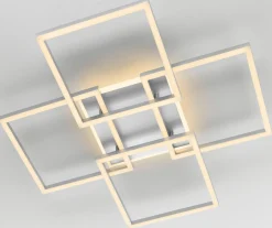 Deckenleuchten>casa NOVA LED-Deckenleuchte silberfarben