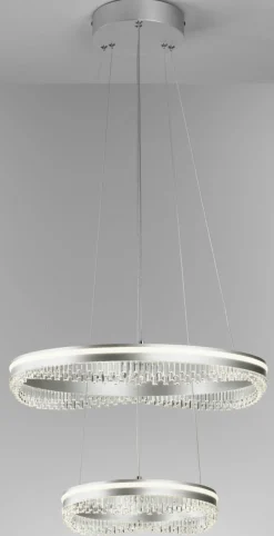 Pendelleuchten>casa NOVA LED-Pendelleuchte silberfarben