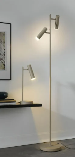 casa NOVA LED-Stehleuchte 2flg beige^ Stehleuchten