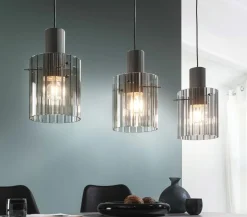 casa NOVA Pendelleuchte 3flg silberfarben^ Pendelleuchten