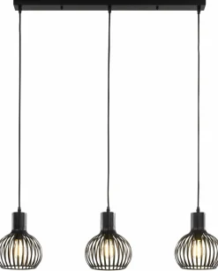 Pendelleuchten>casa NOVA Pendelleuchte 3flg schwarz