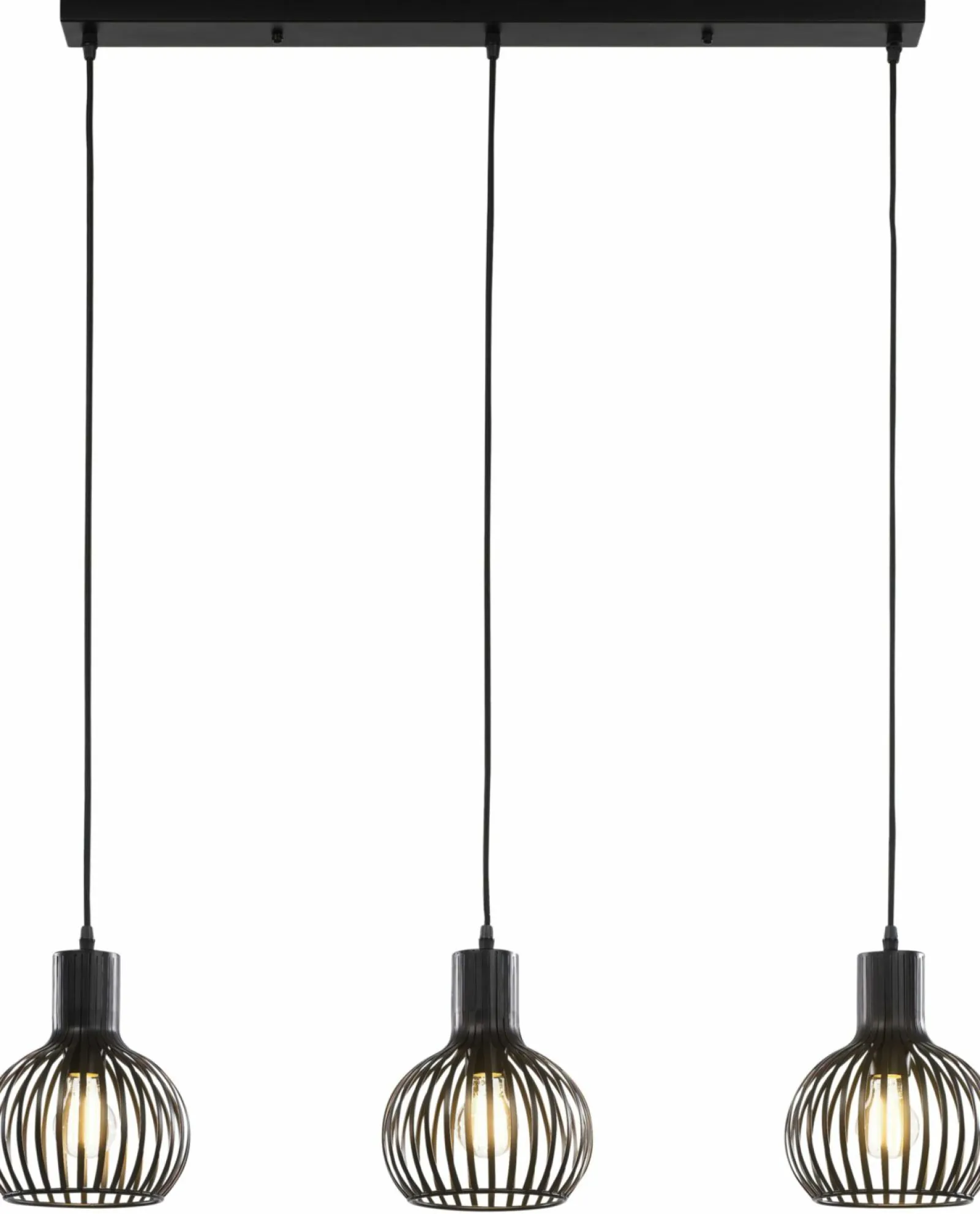 Pendelleuchten>casa NOVA Pendelleuchte 3flg schwarz