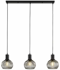 Pendelleuchten>casa NOVA Pendelleuchte 3flg schwarz