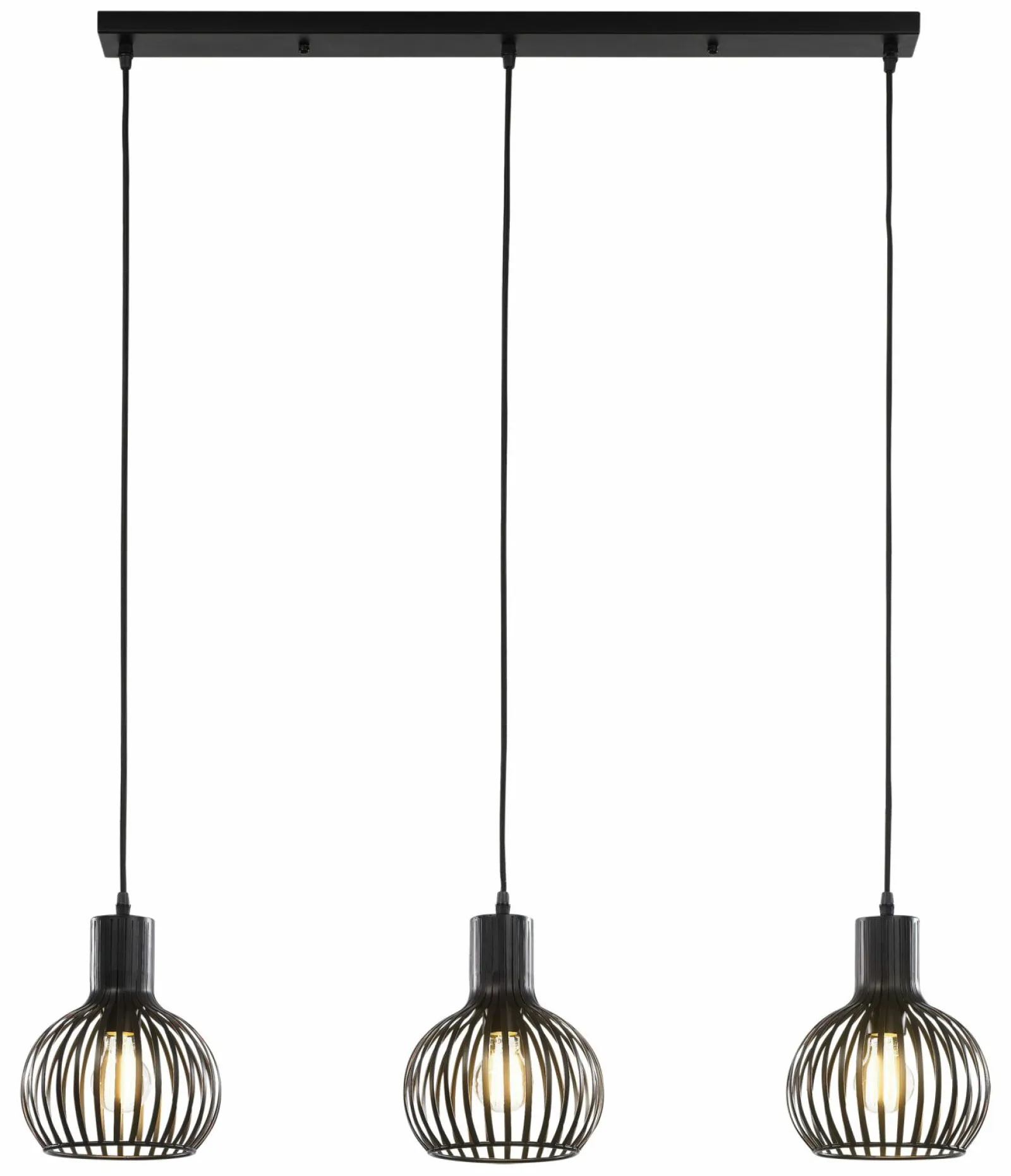 Pendelleuchten>casa NOVA Pendelleuchte 3flg schwarz