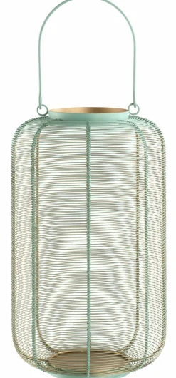 casa NOVA casaNOVA Laterne 40cm blaugoldfarbengrün^ Dekoration