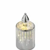 Dekoration>casa NOVA Deko-LED-Kerze 14cm silberfarben