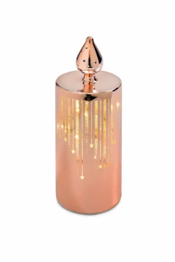 casa NOVA Deko-LED-Kerze 20cm orange^ Dekoration
