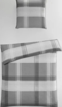 casa NOVA Flanell-Bettwäsche grau^ Flanell|Biber