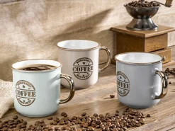 casa NOVA Kaffeebecher 460ml goldfarbenbeige^ Tassen