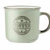 Tassen>casa NOVA Kaffeebecher 460ml grüngoldfarben