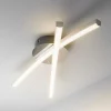 Deckenleuchten>casa NOVA LED-Deckenleuch.2flg silberfarben