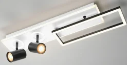 casa NOVA LED-Deckenleuchte 2flg silberfarben^ Deckenleuchten