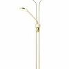 Stehleuchten>casa NOVA LED-Fluter 2flg goldfarben