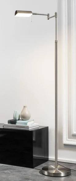 Stehleuchten>casa NOVA LED-Stehleuchte 1flg silberfarben