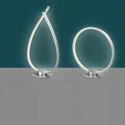 Tischleuchten>casa NOVA LED-Tischleuchte silberfarben