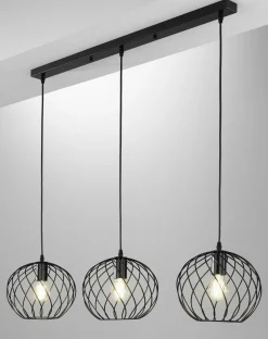Pendelleuchten>casa NOVA Pendelleuchte 3flg schwarz