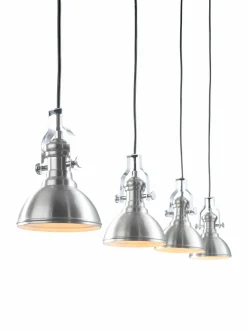 casa NOVA Pendelleuchte 4flg silberfarben^ Pendelleuchten