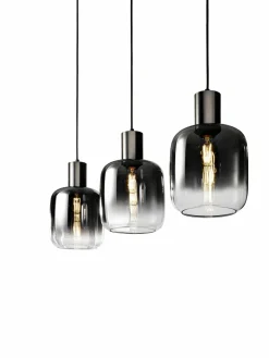 Pendelleuchten>casa NOVA Pendelleuchte 3flg grauschwarz