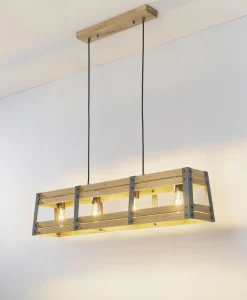 Pendelleuchten>casa NOVA Pendelleuchte 4flg braun