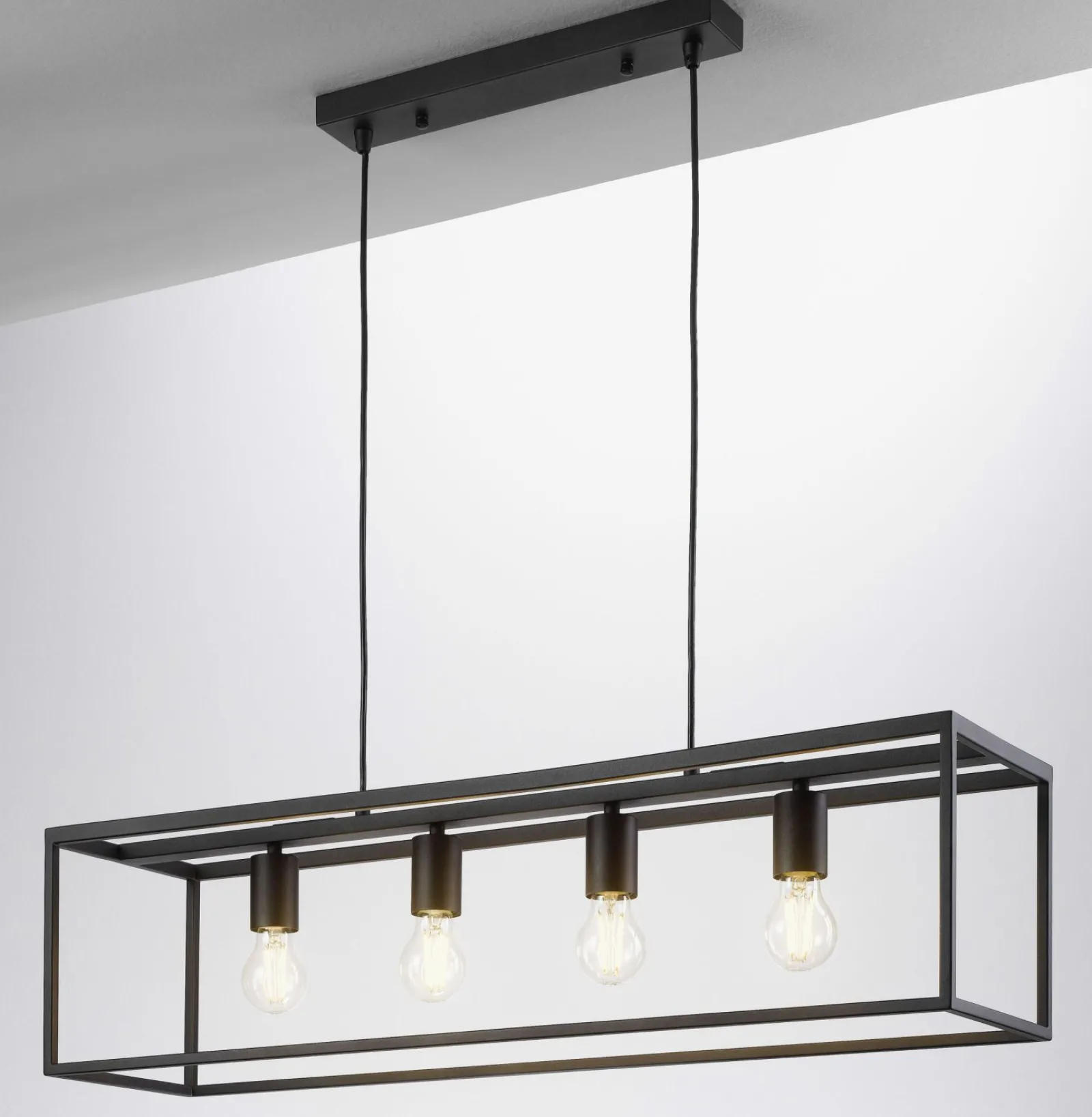 casa NOVA Pendelleuchte 4flg schwarz^ Pendelleuchten