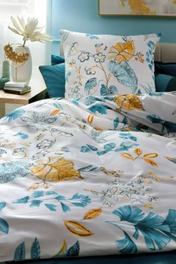 Satin>casa NOVA Satin-Bettwäsche blau