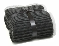casa NOVA Sherpa-Decke Cord grau^ Wohndecken
