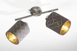 casa NOVA Spot 2-flammig grau^ Spots