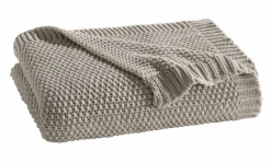 Wohndecken>casa NOVA Strickdecke grau