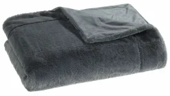 casa NOVA Wohndecke Felloptik grauschwarz^ Wohndecken