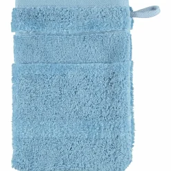 Cawö Waschhandschuh blau^ Waschhandschuhe