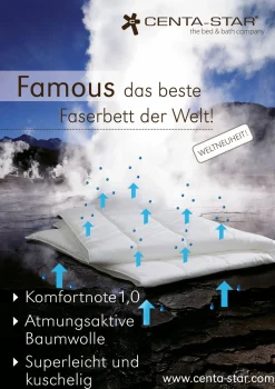 CENTA-STAR Kopfkissen gesteppt 1100g weiß^ Kopfkissen