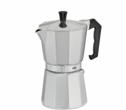 Cilio Espressokocher 6 Tassen silberfarbenschwarz^ Kaffee- & Teebereiter