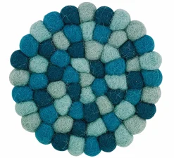 Cilio Glasuntersetzer 10cm blau^ Untersetzer
