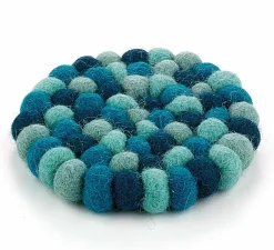 Cilio Glasuntersetzer 10cm blau^ Untersetzer
