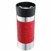 Thermogefäße>Cilio Isoliertrinkbecher 360ml rotschwarzsilberfarben
