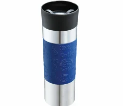 Cilio Isoliertrinkbecher 500ml blauschwarzsilberfarben^ Thermogefäße