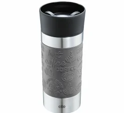 Cilio Isoliertrinkbecher 360ml grauschwarzsilberfarben^ Thermogefäße