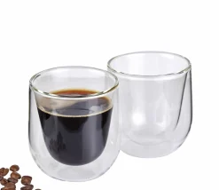 Cilio Kaffee-Glas 2er Set transparent^ Kaffee & Teegläser