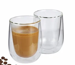 Cilio Milchkaffee-Glas 2er Set transparent^ Kaffee & Teegläser