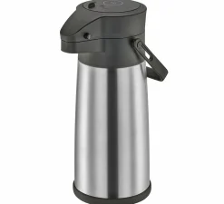 Cilio Pumpkanne 2,2l silberfarbenschwarz^ Teekannen