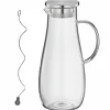 Karaffen>Cilio Wasserkaraffe silberfarbentransparent
