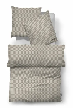 Satin>Cinque -Satin-Bettwäsche braun