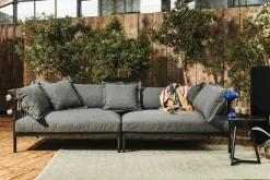 Gartensofas>COSMIC-COLLECTION Garten- Bigsofa schwarzgrau