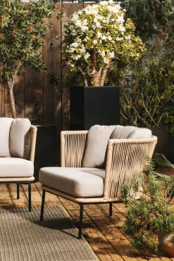 COSMIC-COLLECTION Rope Gartenloungesessel schwarz^ Lounge Sessel